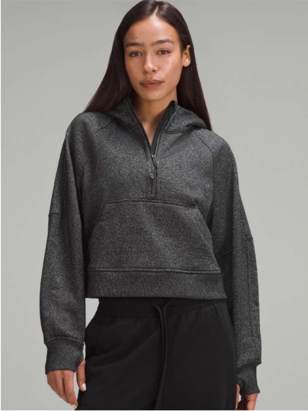 LULULEMON Scuba Crop Half Zip Sweatshirt
